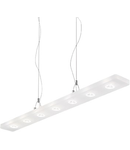 Pendul Lylia, 7 LED, L:800 mm, H:350/750 mm, Transparent