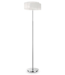 Lampa de podea Nastrino, 2 becuri, dulie E14, D:410 mm, H:1560 mm, Alb