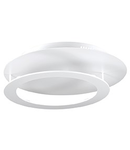 Plafoniera Turbin, 4 LED, 1284 Lm, D:400 mm, H:110 mm, Alb