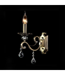 Aplica Diamant Elegant Grace,1 x E14, 230V, D.12cm,H.39 cm,Bronz