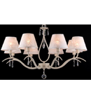 Candelabru Elegant Talia,8 becuri dulie E14, 230V,D.77cm, H.51 cm,Crem