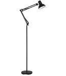 Lampa de podea Wally, 1 bec, dulie E27, L:200 mm, H:820 mm, Negru