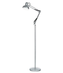 Lampa de podea Kelly, 1 bec, dulie E27, D:1000 mm, H:1200/1850 mm, Argintiu