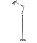 Lampa de podea Sally, 1 bec, dulie E27, D:950 mm, H:min 1150 / max 1850 mm, Argintiu