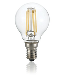 Bec LED Sfera transparent, dulie E14, 4 W - 3000 K, lumina calda