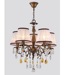 Lampa Cannella,5 becuri dulie E14, 230V,D.50cm, H.54 cm,Bronz