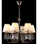 Candelabru Latona,6 becuri dulie E14, 230V,D.57cm, H.47 cm,Bronz