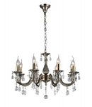 Candelabru Pietra ,8 becuri dulie E14, 230V,D.68cm, H.47 cm,Bronz