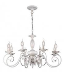 Candelabru Florence ,8 becuri dulie E14, 230V,D.78cm, H.46 cm,Alb