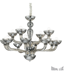 candelabru Casanova, 16 becuri, dulie E14, D:1200 mm, H:650/1550 mm, Fumuriu