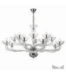 candelabru Casanova, 16 becuri, dulie E14, D:1200 mm, H:650/1550 mm, Transparent