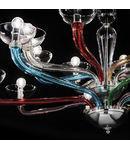 candelabru Casanova, 8 becuri, dulie E14, D:920 mm, H:630/1200 mm, Multicolor