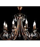 Candelabru Tango ,8 becuri dulie E14, 230V,D.77cm, H.54 cm,Maro