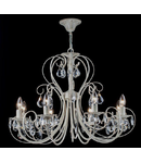 Candelabru Princess,8 becuri dulie E14, 230V,D.71cm, H.54 cm,Crem