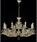 Candelabru Salute,8 becuri dulie E14, 230V,D.58cm, H.92 cm,Auriu