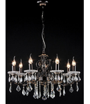 Candelabru Vivaldi,7 becuri dulie E14, 230V,D.70cm, H.51 cm,Maro