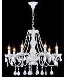 Candelabru Contrast,7 becuri dulie E14, 230V,D.68 cm, H.55 cm,Alb