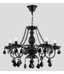 Candelabru Contrast,5 becuri dulie E14, 230V,D.60 cm, H.45 cm,Negru