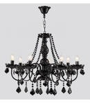 Candelabru Contrast,7 becuri dulie E14, 230V,D.68 cm, H.55 cm,Negru