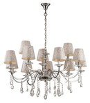 candelabru Pantheon, 12 becuri, dulie E14, D:970 mm, H:800/1450 mm, Crom