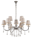 candelabru Pantheon, 9 becuri, dulie E14, D:890 mm, H:800/1450 mm, Crom