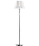 lampa de podea Pegaso, 1 bec, dulie E27, D:400 mm, H:1650 mm, Crom