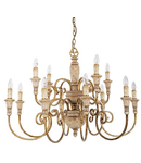 Candelabru Palio, 12 becuri, dulie E14, D:1000 mm, H:750/1800 mm, Ruginiu