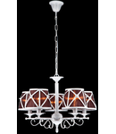 Candelabru  House Country,5 x E14, 230V, D.68cm,H.44 cm,Alb