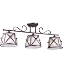 Candelabru  House Country,3 x E14, 230V, D.78cm,H.28 cm,Maro inchis