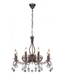 Candelabru  House Templiers,8 x E14, 230V, D.69cm,H.58 cm,Maro inchis