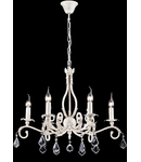 Candelabru  House Templiers,6 x E14, 230V, D.65cm,H.56 cm,Alb