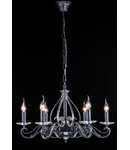 Candelabru  House Altberg,6 x E14, 230V, D.66cm,H.42 cm,Negru