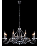 Candelabru  House Altberg,8 x E14, 230V, D.76cm,H.42 cm,Negru