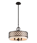 Lampa suspendata  House Venera,3 x E14, 230V, D.46cm,H.35 cm,Maro inchis