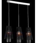 Lampa suspendata Fusion Assol,3 x E14,D.730,cm,H.1000 cm,Negru