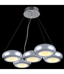 Lampa suspendata Modern Pulsar LED,5 x 12W,D.600x440,cm,H.1200 cm,Crom