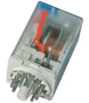 releu fisabil standard cu 8 pini, 2 contacte comutatoare, 12V, CA 50/60Hz