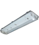 Lampa tehnica medii umede,2 x 18W,tub fluorescent T8 ,IP65,L:66 cm,policarbonat,dimabil