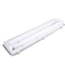 Lampa tehnica medii dure,2 x 14W,tub fluorescent T5 ,IP65,L:66 cm,policarbonat,electronic