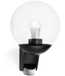 Lampa de exterior cu senzor IP44, max. 60W E27, negru, L 585 S