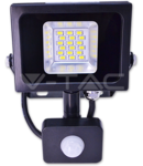  LED Proiector 10W V-TAC Senzor, alb cald, VT- 4810