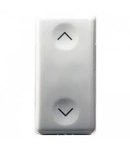 Intrerupator cu revenire 1P 250V ac - NO+NO 10A - WITH INTERLOCL - SYMBOL UP AND DOWN - 1 MODULE - SYSTEM WHITE