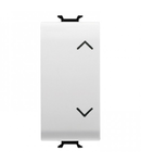 Intrerupator cu revenire 1P 250V ac - NO+NO 10A - WITH INTERLOCK -SYMBOL: UP- DOWN - 1 MODULE - WHITE - CHORUS