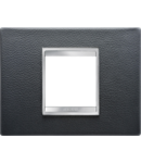 Placa ornament Chorus LUX - LEATHER - 2 module- BLACK - CHORUS