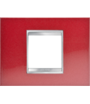 Placa ornament Chorus LUX - METAL - 2 module- GLAMOUR RED - CHORUS