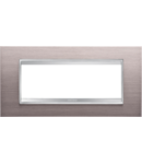 Placa ornament Chorus LUX - METAL - 6 module- BRUSHED ALUMINIUM - CHORUS