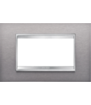 Placa ornament Chorus LUX - METAL - 4 module- BRUSHED STAINLESS STEEL - CHORUS