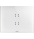 ICE TOUCH Placa KNX - sticla - 2 simboluri - ALB - CHORUS