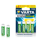 ACUMULATORI AAA 1000MAH BLISTER 4 BUC VARTA