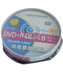 DVD+R DOUBLE LAYER 8.5GB 8X CAKE 10 ESPERANZA